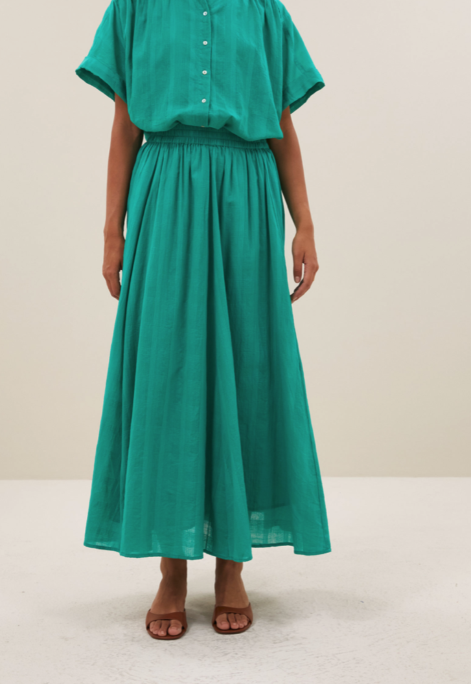 By-Bar Ruby Dobby Skirt Lucky Green Rock grün